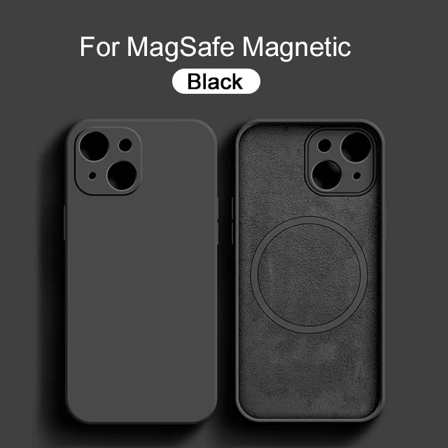 Silicone Magsafe Magnetic Iphone case